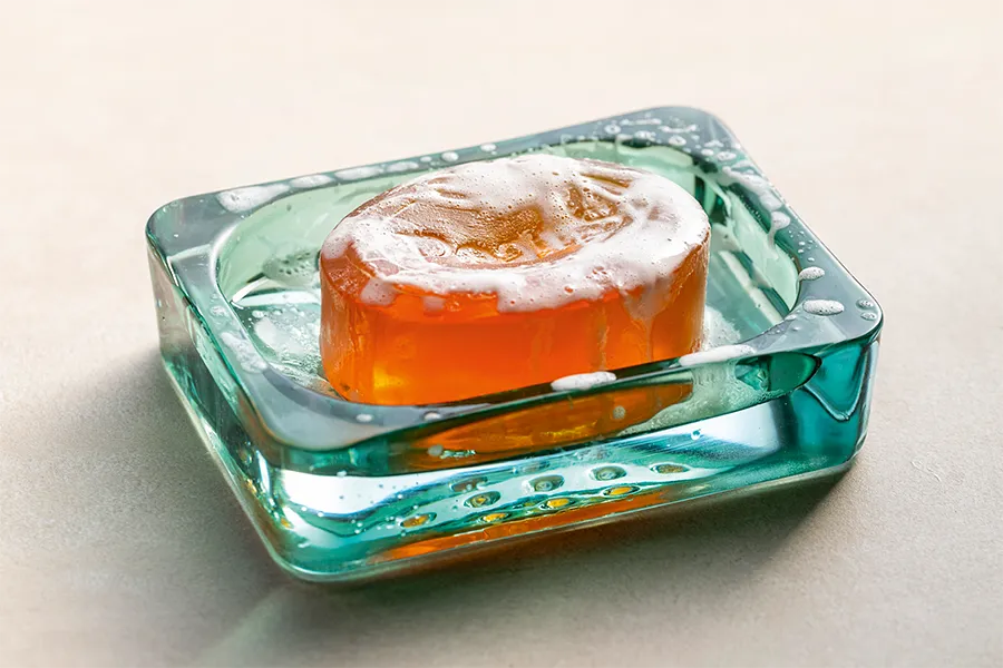 Seifenschale aus Glas Seifenschale aus Glas